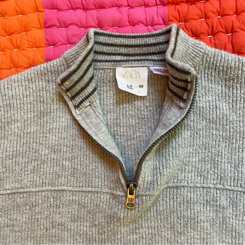 Zara Quarter zip Sweater - Picture 2 of 4